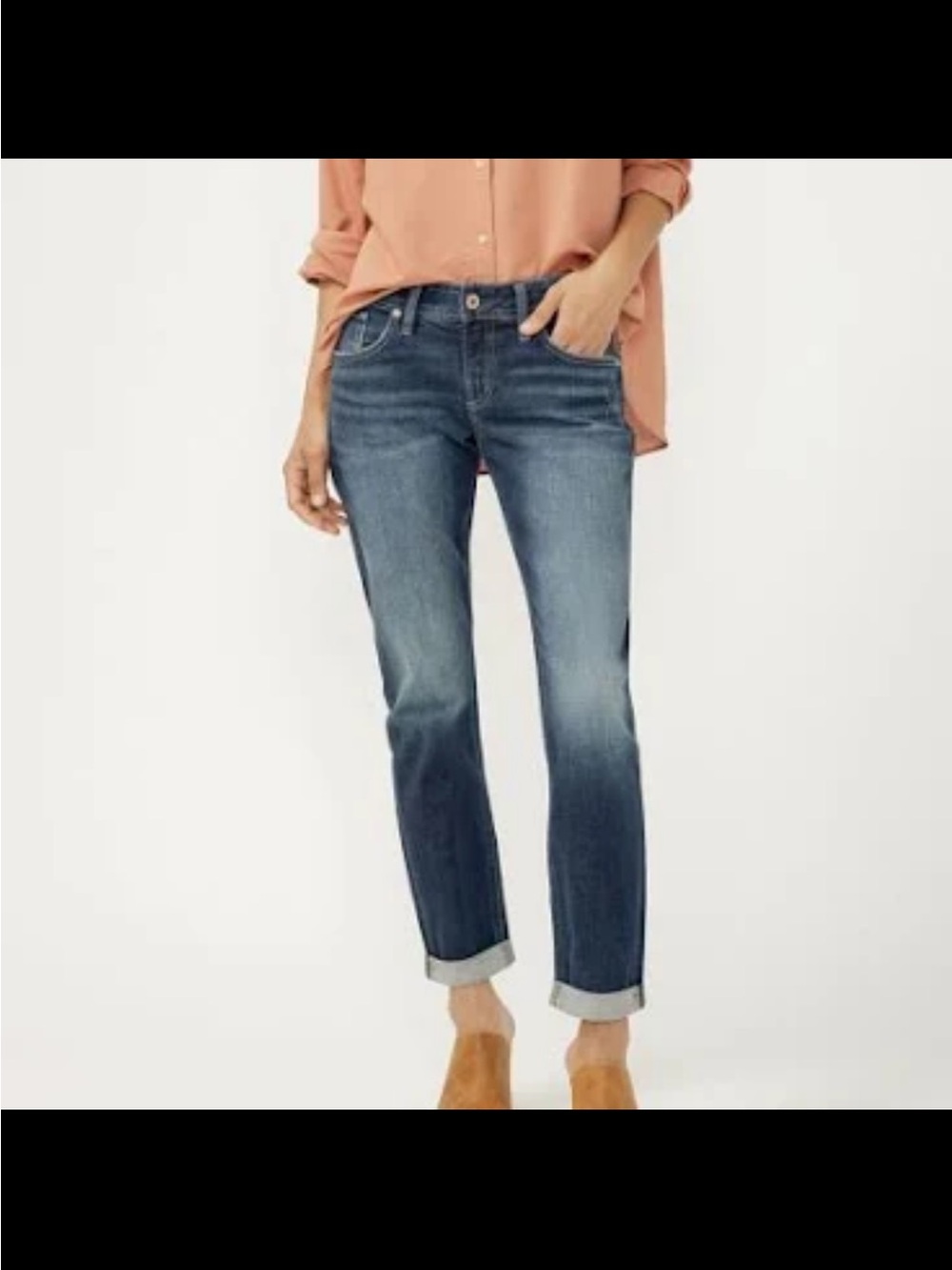 Silver Jeans Boyfriend Jeans in Blue Wash